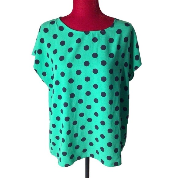 New Halogen polka dot top sz Large - Picture 4 of 6